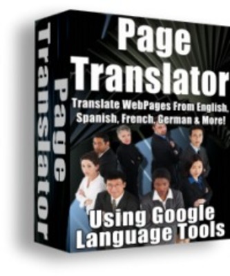 Product picture page translator with master resell rights