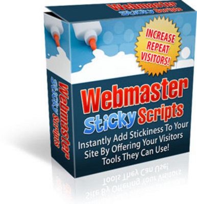 Product picture webmaster sticky scripts with resell rights